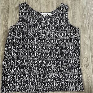 Chic Black and White Women's Tank Top